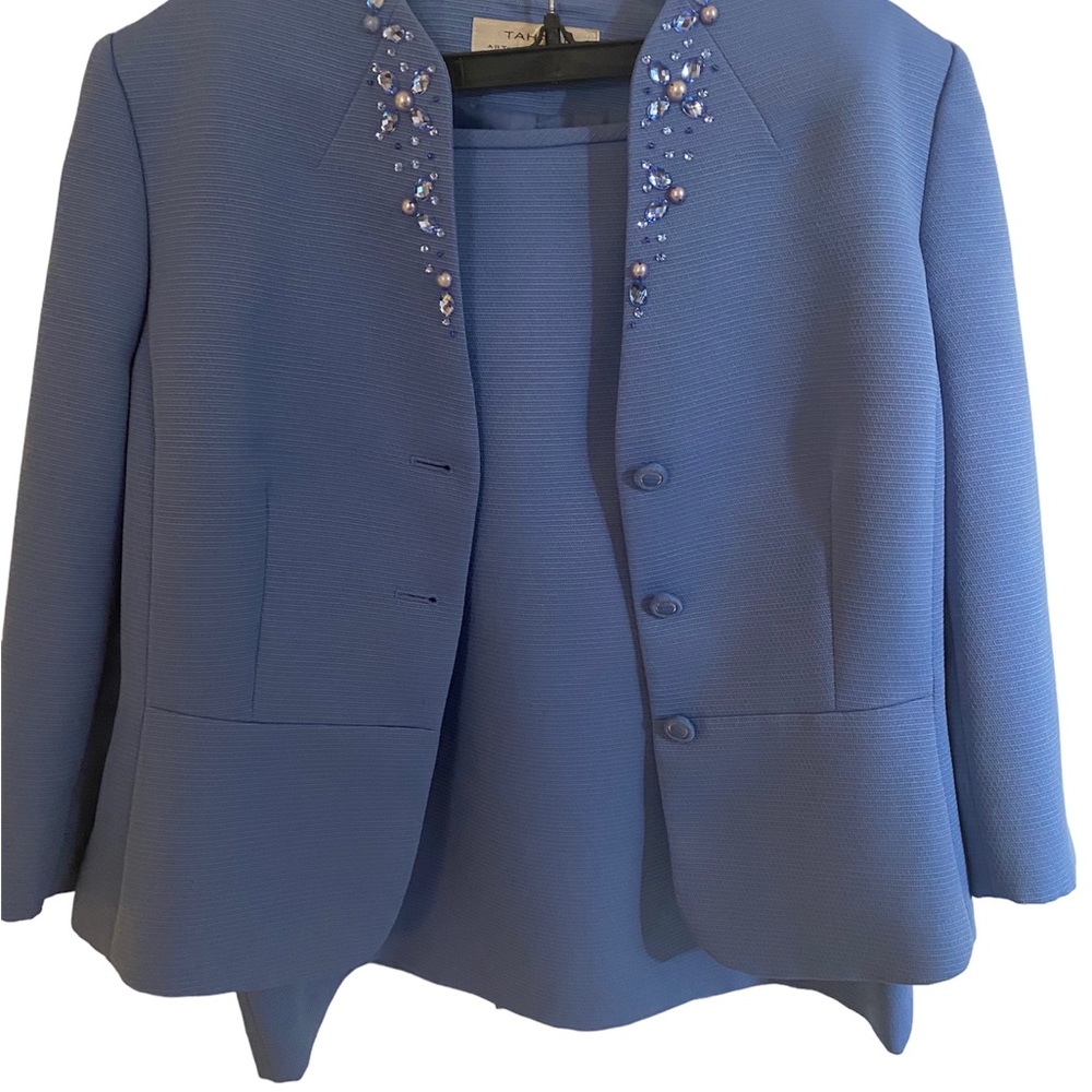 Blue Tahari dress size 14 in great condition